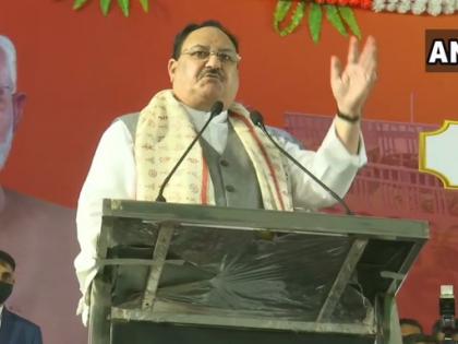 West Bengal BJP President JP Nadda I have arrived here blessings of Maa Durga, stones thrown Mukul Roy and Kailash Vijayvargiya  | पश्चिम बंगालः भाजपा अध्यक्ष नड्डा ने कहा- आज मैं यहां पहुंचा हूं तो मां दुर्गा के आशीर्वाद से, विजयवर्गीय की कार में तोड़-फोड़
