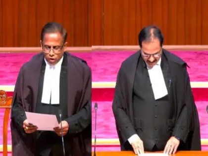 Justice Prashant Mishra, Senior Advocate Vishwanathan sworn in as Supreme Court Judges | प्रधान न्यायाधीश चंद्रचूड़ ने जस्टिस प्रशांत मिश्रा और वरिष्ठ अधिवक्ता विश्वनाथन को सुप्रीम कोर्ट के जज के रूप में दिलाई शपथ