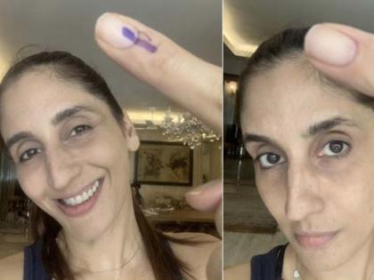 Farah Khan Ali's ink vanishes just two hours after voting; questions Election Commission in a series of tweets | वोट डालने के 2 घंटे बाद उंगली से स्याही का निशान गायब, फराह खान अली ने चुनाव आयोग से पूछा सवाल