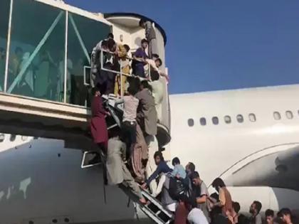 Afghanistan news US Troops fire at kabul airport video of thousands in queue for plane goes viral | तालिबान की धमक के साथ काबुल एयरपोर्ट पर प्लेन पकड़ने के लिए मारामारी, अमेरिकी सेना ने की हवाई फायरिंग Afghanistan news US Troops fire at kabul airport video of thousands in queue for plane goes viral | तालिबान की धमक के साथ काबुल एयरपोर्ट पर प्लेन पकड़ने के लिए मारामारी, अमेरिकी सेना ने की हवाई फायरिंग