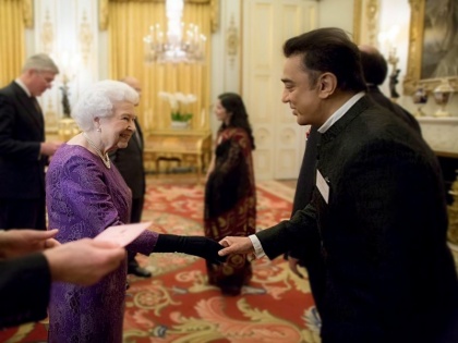 Queen Elizabeth II was involved in the shooting of Kamal Haasan's film Marudhanayagam shared picture | कमल हासन की फिल्म 'मरुधनायगम' की शूटिंग में शामिल हुईं थीं महारानी एलिजाबेथ द्वितीय, अभिनेता ने साझा की मुलाकात की तस्वीर