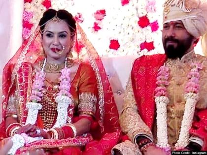 kamya punjabi with shalabh dang see wedding photos | शादी के बंधन में बंधीं एक्ट्रेस काम्या पंजाबी, देखें सात फेरों की खूबसूरत फोटो