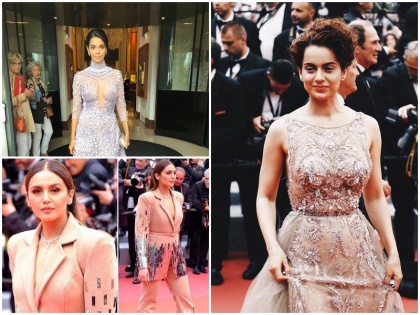 cannes film festival 2018: bollywood actress kangana ranaut, deepika padukone red carpet look | कान फिल्म फेस्टिवल में छाया बॉलीवुड हसीनाओं का जादू, देखें तस्वीरें 