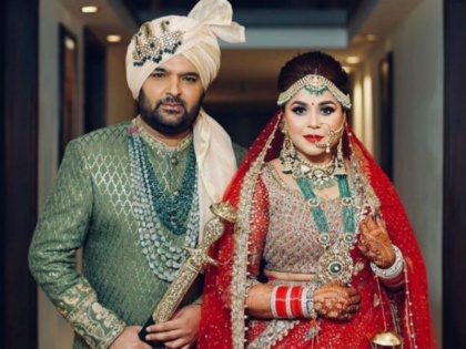 kapil sharma and ginni chatrath wedding first photo viral in social media | कपिल की शादी: हमेशा के लिए एक दूजे के हुए कपिल शर्मा-गिन्नी, सोशल मीडिया पर छाई कॉमेडी किंग की रॉयल वेडिंग की फोटो