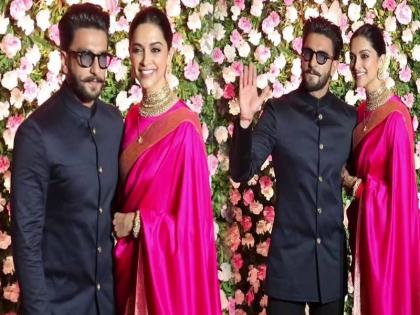 ranveer sings a song for deepika kapil sharma ginni chatrath wedding mumbai reception | कपिल के रिसेप्शन में इस अदांज में पहुंचे रणवीर-दीपिका, कभी गाया गाना तो कभी बाहों में बाहें डाल किया डांस