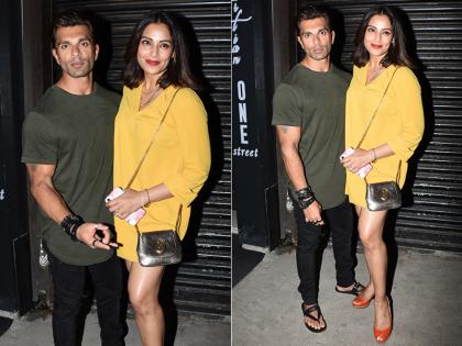 करण सिंह ग्रोवर पत्नी बिपाशा बसु के साथ डिनर डेट के दौरान हुए स्पॉट, देखें क्यूट Pics