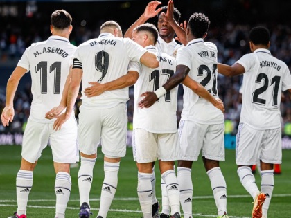 La Liga 2023 Karim Benzema hat-trick 29th, 32nd and 36th minutes scored three goals in seven minutes Real Madrid beat Valladolid 6-0 | La Liga 2023: करीम बेंजेमा ने सात मिनट के अंदर तीन गोल कर किया धमाल, रीयाल मैड्रिड ने वलाडोलिड को 6-0 से करारी शिकस्त दी