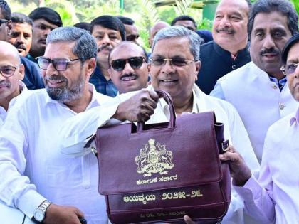 Karnataka Budget 2025 LIVE ₹4,09,549 crore outlay crosses 4 lakh crore first time CM Siddaramaiah presented record 16th budget defended 5 guarantee schemes | Karnataka Budget 2025: पहली बार 4 लाख करोड़ रुपये के पार बजट?, सीएम सिद्धरमैया ने रिकॉर्ड 16वां बजट पेश कर 5 गारंटी योजनाओं का किया बचाव Karnataka Budget 2025 LIVE ₹4,09,549 crore outlay crosses 4 lakh crore first time CM Siddaramaiah presented record 16th budget defended 5 guarantee schemes | Karnataka Budget 2025: पहली बार 4 लाख करोड़ रुपये के पार बजट?, सीएम सिद्धरमैया ने रिकॉर्ड 16वां बजट पेश कर 5 गारंटी योजनाओं का किया बचाव