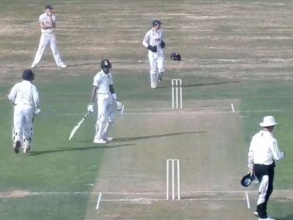 confusion over run between Dinesh Karthik, Pandya results into long argument in match vs Essex | रन लेने के लिए पंड्या-दिनेश कार्तिक के बीच हुई गफलत, फिर काफी देर तक हुई बहस, देखें वीडियो