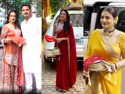 करवा चौथ पर बॉलीवुड सितारे पहुंचे अनिल कपूर के घर, रवीना टंडन, शिल्पा शेट्टी, गीता बसरा और मीरा राजपूत...