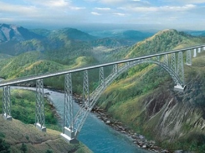 worlds tallest kashmir rail bridge project expected to be completed in two and a half years | कश्मीरः दुनिया का सबसे ऊंचा रेलवे पुल आधा तैयार, होगा एफिल टॉवर से भी ऊंचा, अब सीधे कश्मीर पहुंचेगी ट्रेन, जानें पीयूष गोयल ने क्या कहा