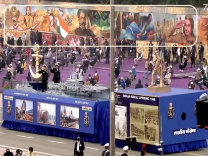republic day on rajpath heroism of the lost heroes was remembered through paintings made by more than 600 artists | गणतंत्र दिवसः 10 विशाल 'स्क्राल' कैनवास पर दर्शायी गई गुमनाम नायकों की कहानी, 600 से अधिक कलाकारों ने मिलकर बनाया
