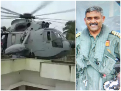 Kerala Floods: Captain P Rajkumar winched up 26 people from helicopter: Indian Navy | केरल बाढ़ में कैप्टन ने दिखाया अदम्य साहस, छत पर हेलीकॉप्टर उतार बचाई 26 लोगों की जान