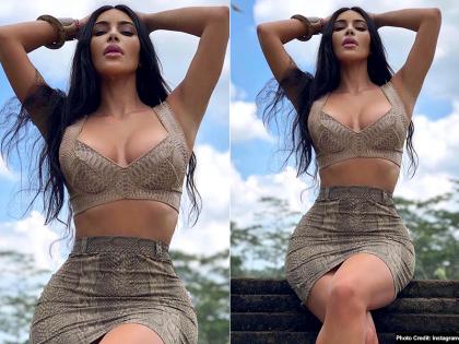 किम कार्दशियन ने एक बार फिर बरपाया अपने हुस्न का कहर, तस्वीरें देख चाहकर भी नजरें नहीं चुरा पाएंगे आप!