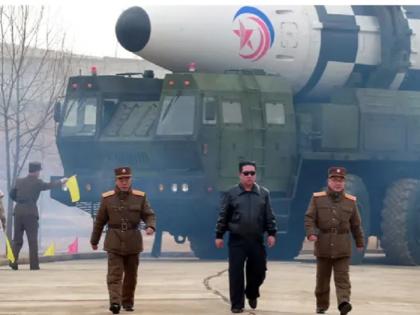 Kim Jong Un launches intercontinental ballistic missile, North Korea releases video | उत्तर कोरिया ने इंटरकांटिनेंटल बैलिस्टिक मिसाइल का किया परीक्षण, किम जोंग भी थे मौके पर मौजूद, देखिये वीडियो