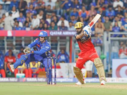 MI vs RCB IPL 2025 live score 29-ball fifty Virat Kohli 32 balla 53 runs 6 fours 2 sixes in mumbai Eighth 50+ score Kohli Wankhede in 22 T20 matches | MI vs RCB IPL 2025: मुंबई में चौके-छक्के की बारिश?, 29 गेंद में फिफ्टी, बुमराह, बोल्ट और चाहर पर टूटे किंग कोहली