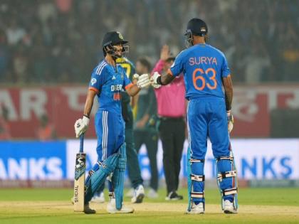 IND vs AUS, 1st T20I 2023 Team India beats Australia by 2 wickets | IND vs AUS, 1st T20I: सूर्यकुमार यादव और ईशान किशन की अर्धशतकीय पारी से जीता भारत, सीरीज में 1-0 से बनाई बढ़त
