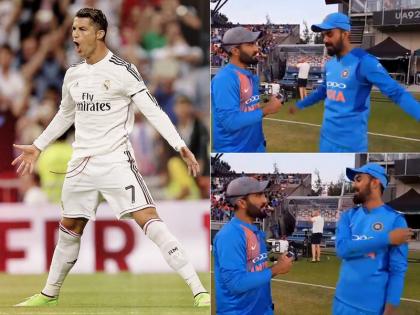 India vs England: KL Rahul explains his new Cristiano Ronaldo like Celebration with Virat Kohli | IND vs ENG: केएल राहुल ने किया खुलासा, पहले टी20 में कोहली के साथ क्यों मनाया 'रोनाल्डो स्टाइल' में जश्न