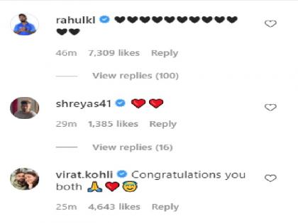 हार्दिक पंड्या को <a href='https://www.lokmatnews.in/topics/kl-rahul/'>केएल राहुल</a>, विराट कोहली और श्रेयस अय्यस ने दी बधाई