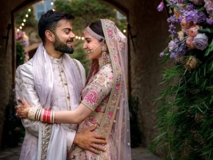 Virat Kohli wishes best friend Anushka Sharma on first marriage anniversary | विराट कोहली ने शादी की पहली सालगिरह पर 'बेस्ट फ्रेंड' अनुष्का के नाम शेयर किया ये खास संदेश, तस्वीरें हुईं वायरल