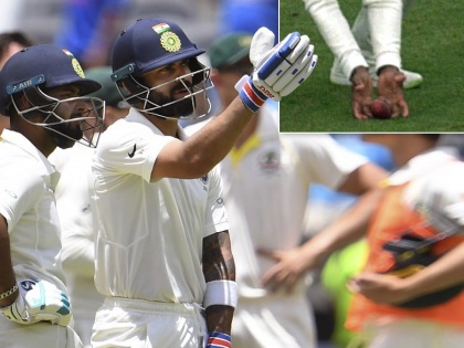 india vs australia 2nd test perth virat kohli got out on controversial catch video | कोहली का इस ऑस्ट्रेलियाई खिलाड़ी ने लिया 'विवादित कैच', थर्ड अंपायर के फैसले पर भी उठे सवाल