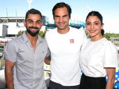 कोहली ऑस्ट्रेलियन ओपन में फेडरर और पत्नी अनुष्का के साथ