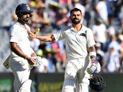 Ind vs Aus, 3rd Test: Kohli-Pujara partnership takes India to 215 runs on 2 wickets at Day 1 Stumps | Ind vs Aus, 3rd Test: पुजारा-कोहली की साझेदारी से मजबूत स्थिति में भारत, मयंक अग्रवाल ने बनाए 76 रन