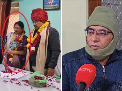 Kota Heart Attack Video Husband Devendra Sandal took VRS 3 years ago take care wife Deepika Wife dies retirement party watch heart-touching video | Kota Heart Attack Video: पत्नी दीपिका की देखभाल के लिए पति देवेंद्र संदल ने 3 साल पहले लिया VRS?, सेवानिवृत्ति की पार्टी में पत्नी की मौत, देखें मार्मिक वीडियो