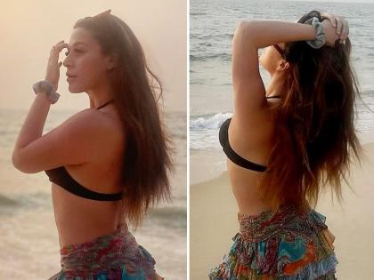 टाइगर श्रॉफ की बहन कृष्णा श्रॉफ समुद्र किनारे टहलती हुई आईं नजर, तस्वीरों में दिखा खूबसूरत अंदाज