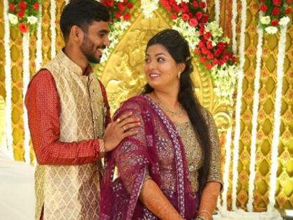 Indian wicketkeeper batsman KS Bharat marries girlfriend, Shares pic | टीम इंडिया के विकेटकीपर बल्लेबाज केएस भरत ने 10 साल डेटिंग के बाद की गर्लफ्रेंड से शादी, इंस्टाग्राम पर शेयर की तस्वीर