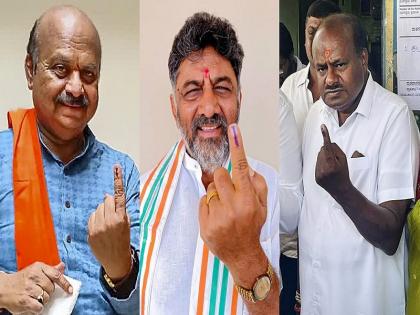 Karnataka Assembly Elections 2023: Close fight between BJP and Congress in early trends | Karnataka Assembly Elections 2023: शुरुआती रुझानों में भाजपा-कांग्रेस के बीच कांटे की टक्कर, जेडीएस भी रेस में