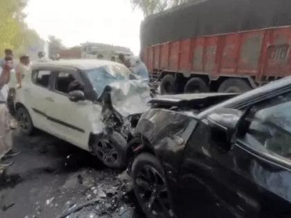 5 killed in Kurukshetra road accident 5 others injured in head-on collision Harrier and Swift locals break windows rescue trapped passengers haryana police | Kurukshetra Accident: हैरियर और स्विफ्ट की टक्कर, 5 की मौत और 5 घायल, लोगों ने फंसे यात्रियों को बचाने के लिए खिड़कियां तोड़ी 5 killed in Kurukshetra road accident 5 others injured in head-on collision Harrier and Swift locals break windows rescue trapped passengers haryana police | Kurukshetra Accident: हैरियर और स्विफ्ट की टक्कर, 5 की मौत और 5 घायल, लोगों ने फंसे यात्रियों को बचाने के लिए खिड़कियां तोड़ी