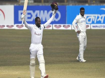 Bangladesh vs West Indies 1st Test Kyle Mayers slams 210 on debut as Windies pull off historic chase | BAN vs WI: 20 चौके और 7 छक्के जड़ इस बल्लेबाज ने रचा इतिहास, डेब्यू टेस्ट में लगाया दोहरा शतक, टीम को दिलाई जीत