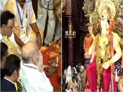 WATCH: Home Minister Amit Shah Offers Prayers At Mumbai's Iconic Lalbaugcha Raja | WATCH: मुंबई के प्रतिष्ठित लालबागचा राजा के दर पर पहुंचे अमित शाह, परिवार संग गणपति महाराज की पूजा-अर्चना की