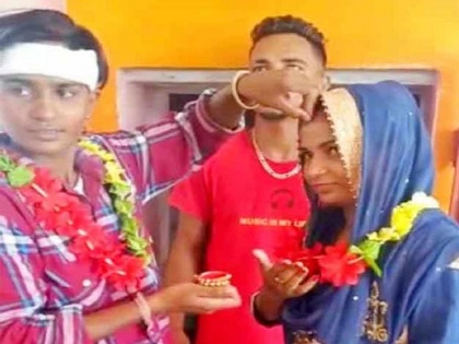 VIDEO: In Punjab the cousins ​​got married against the family members, brother tie the knot , the video went viral on social media | पंजाब के लुधियाना में चचेरी बहनों ने घर से भागकर रचाई शादी, भाई ने किया कन्यादान, जानें पूरा मामला