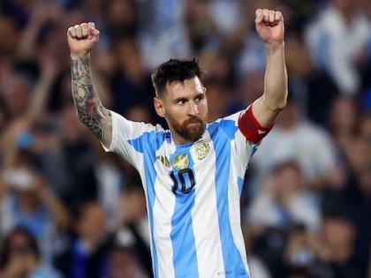Lionel Messi to play in India Messi spell 50000 fans in Kerala Argentina football team come to play an international match in 2025 Kerala Sports Minister hopeful hosting | Lionel Messi to play in India: केरल में 50000 फैंस पर जादू चलाएंगे लियोनेल मेस्सी?, 2025 में एक अंतरराष्ट्रीय मैच खेलने आएगी अर्जेंटीना फुटबॉल टीम Lionel Messi to play in India Messi spell 50000 fans in Kerala Argentina football team come to play an international match in 2025 Kerala Sports Minister hopeful hosting | Lionel Messi to play in India: केरल में 50000 फैंस पर जादू चलाएंगे लियोनेल मेस्सी?, 2025 में एक अंतरराष्ट्रीय मैच खेलने आएगी अर्जेंटीना फुटबॉल टीम