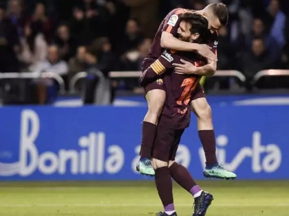lionel messi hat trick barcelona wins 25th La Liga Title | मेसी की हैट्रिक से बार्सिलोना ने जीता 25वां ला लीगा खिताब