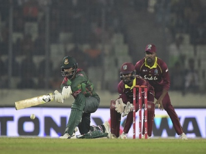 bangladesh beat windies by 5 wickets in 1st odi mushfiqur rahim hits half century | बांग्लादेश ने वेस्टइंडीज को पहले वनडे में 5 विकेट से हराया, मुशफिकुर रहीम ने लगाया अर्धशतक