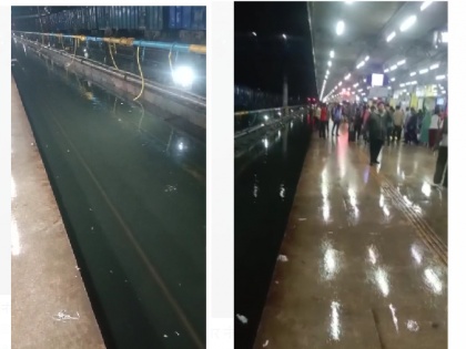 Madhya Pradesh Tracks submerged in Ratlam due to continuous rain for two days train movement disrupted | मध्य प्रदेश: रतलाम में दो दिनों से जारी बारिश के बीच डूबी पटरियां, ट्रेनों की आवाजाही हुई बाधित