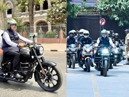 watch Devendra Fadnavis Rides Royal Enfield Classic 350 PM Modi's Fuel-Saving Appeal Congress said the pollution control certificate had expired see video | रॉयल एनफील्ड से विधानसभा पहुंचे सीएम देवेंद्र फडणवीस, प्रधानमंत्री मोदी की ईंधन बचत की अपील, कांग्रेस ने कहा- प्रदूषण नियंत्रण प्रमाणपत्र की अवधि समाप्त हो चुकी थी watch Devendra Fadnavis Rides Royal Enfield Classic 350 PM Modi's Fuel-Saving Appeal Congress said the pollution control certificate had expired see video | रॉयल एनफील्ड से विधानसभा पहुंचे सीएम देवेंद्र फडणवीस, प्रधानमंत्री मोदी की ईंधन बचत की अपील, कांग्रेस ने कहा- प्रदूषण नियंत्रण प्रमाणपत्र की अवधि समाप्त हो चुकी थी