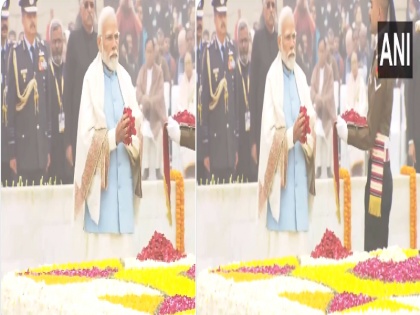 Mahatma Gandhi Death Anniversary ​​PM Modi paid tribute to Mahatma Gandhi on his 76th death anniversary reached Rajghat and offered floral tribute | Mahatma Gandhi Death Anniversary: पीएम मोदी ने महात्मा गांधी की 76वीं पुण्य तिथि पर दी श्रद्धांजलि, राजघाट पहुंच पुष्पांजलि की अर्पित