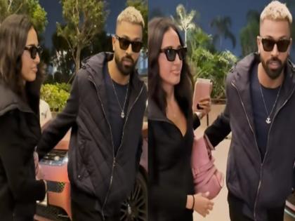 VIDEO: Hardik Pandya confirms his relationship with 24-year-old girlfriend , both spotted at Mumbai airport | VIDEO: हार्दिक पांड्या ने 24 साल की गर्लफ्रेंड माहिका शर्मा के साथ अपने रिश्ते की पुष्टि की, मुंबई एयरपोर्ट पर दोनों हुए स्पॉट