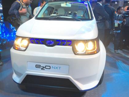Auto Expo 2018: Mahindra Electric car E20 NXT and stinger unveiled in india, see specification and features | Auto Expo 2018: महिंद्रा 'Future of Mobility' E20 NXT और Stinger से उठा पर्दा, देखें फीचर्स