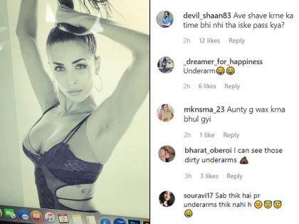 मलाइका अरोड़ा की लेटेस्ट इंस्टा तस्वीर को देख, फैंस ने दी 'अंडरआर्म्स' शेव करने की सलाह