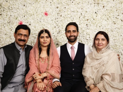 Malala Yousafzai got married husband Asar Malik Pakistan Cricket Board nobel laureate england | Malala Yousafzai: विवाह बंधन में बंध गईं मलाला यूसुफजई, जानिए कौन हैं पति असर मलिक, पाकिस्तान क्रिकेट बोर्ड से संबंध, फोटो वायरल