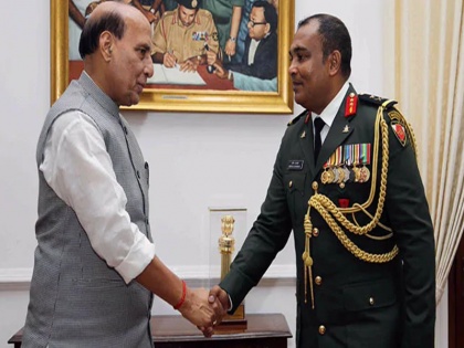 Maldivian Top Defence Official Meets Rajnath Singh | मालदीव के रक्षाबलों के प्रमुख गृहमंत्री राजनाथ से मिले, सैन्य सहयोग बढ़ाने की रणनीति पर हुई चर्चा