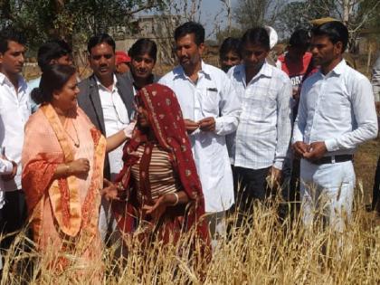 Rajasthan: Govt is with farmers in their grief, minister sees hailstorm affected crops | राजस्थान: किसानों के दुःख की घड़ी में सरकार उनके साथ, मंत्री ने लिया ओलावृष्टि खराब हुई फसल का जायजा Rajasthan: Govt is with farmers in their grief, minister sees hailstorm affected crops | राजस्थान: किसानों के दुःख की घड़ी में सरकार उनके साथ, मंत्री ने लिया ओलावृष्टि खराब हुई फसल का जायजा