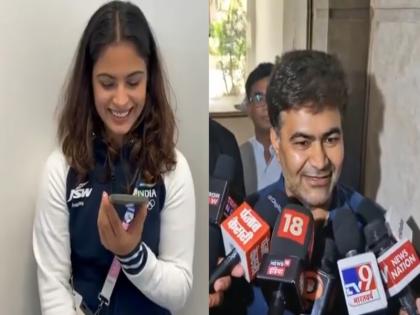 Manu Bhaker's Father Credits PM For Daughter's 2nd Bronze In Paris 2024 Olympics; VIDEO | 'मोदीजी से बात करने के बाद उसने एक और पदक जीता', मनु भाकर के पिता ने पेरिस 2024 ओलंपिक में बेटी के दूसरे कांस्य पदक का श्रेय पीएम को दिया Manu Bhaker's Father Credits PM For Daughter's 2nd Bronze In Paris 2024 Olympics; VIDEO | 'मोदीजी से बात करने के बाद उसने एक और पदक जीता', मनु भाकर के पिता ने पेरिस 2024 ओलंपिक में बेटी के दूसरे कांस्य पदक का श्रेय पीएम को दिया