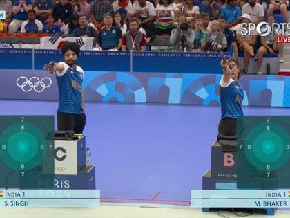 Paris Olympics 2024 Day 4 Live Updates Shooters Manu Bhaker Sarabjot Singh win Bronze medal 10m Air Pistol Mixed team event First Indian to win two medals | Paris Olympics 2024 Day 4 Live Updates: कुड़ी ने किया कमाल, मनु भाकर ने रचा इतिहास, मंगलवार को मंगल, 3 दिन में 2 पदक, देखें वीडियो Paris Olympics 2024 Day 4 Live Updates Shooters Manu Bhaker Sarabjot Singh win Bronze medal 10m Air Pistol Mixed team event First Indian to win two medals | Paris Olympics 2024 Day 4 Live Updates: कुड़ी ने किया कमाल, मनु भाकर ने रचा इतिहास, मंगलवार को मंगल, 3 दिन में 2 पदक, देखें वीडियो