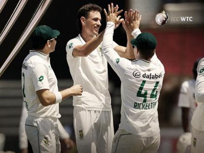SA vs SL 1st Test Marco Jensen wreaked havoc on Sri Lankan batsmen with his bowling, took 7 wickets, Sri Lanka out for 42 runs | SA vs SL: मार्को जेनसन ने श्रीलंकाई बल्लेबाजों पर गेंदबाजी से ढहाया कहर, चटकाए 7 विकेट, श्रीलंका 42 रन पर आउट SA vs SL 1st Test Marco Jensen wreaked havoc on Sri Lankan batsmen with his bowling, took 7 wickets, Sri Lanka out for 42 runs | SA vs SL: मार्को जेनसन ने श्रीलंकाई बल्लेबाजों पर गेंदबाजी से ढहाया कहर, चटकाए 7 विकेट, श्रीलंका 42 रन पर आउट